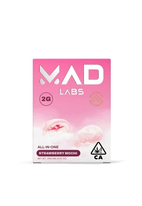 MAD LABS STRAWBERRY MOCHI 2G ALL-IN-ONE DISPOSABLES