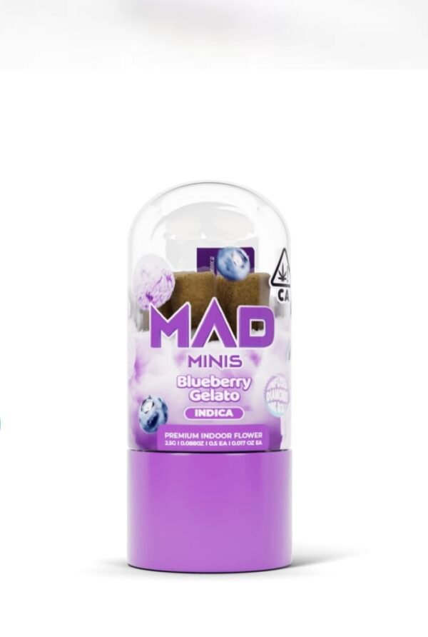 MAD MINIS BLUEBERRY GELATO 2.5G FLOWER PRE-ROLLS